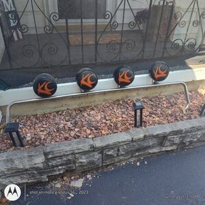 Black and Orange Off-Road Light Covers